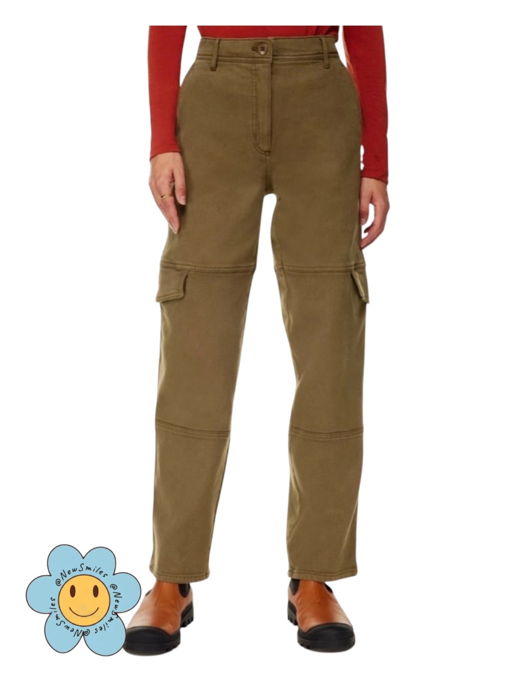 Wilfred Free ~ Cargo Pant ~ Modern Utility Pants ~ High Waisted ~ Olive Brown